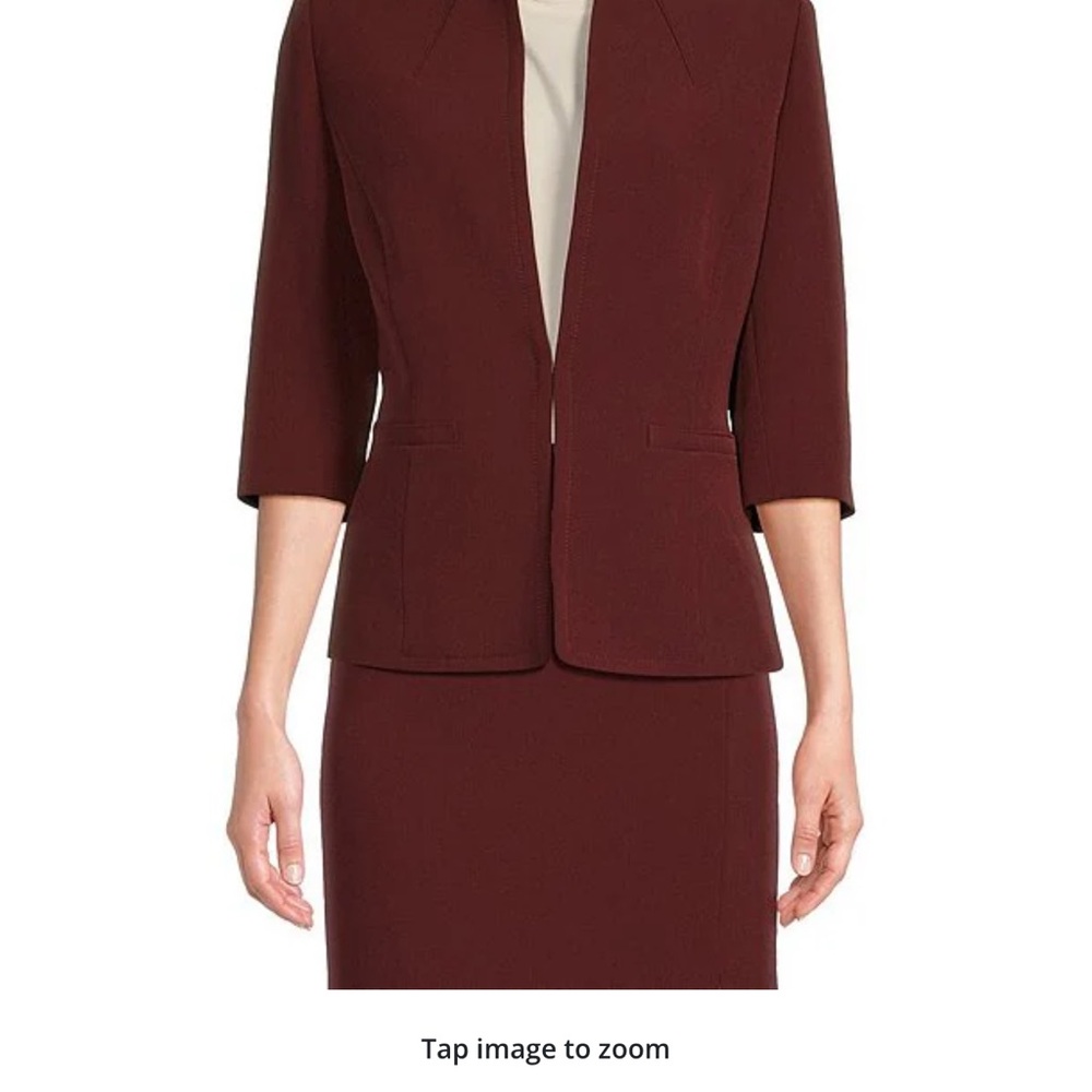 Preston & York Women's Burgundy Blazer Jacket